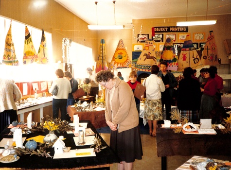 Coloured photo of Children's Art & Craft Display.