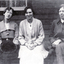 Black and white print of Amy Cook, Amy(friend) & Grace Lee.|Amy was a teacher at Mitcham Primary School as was Grace Lee. Grace's father was in fact a previous Headmaster at the school.