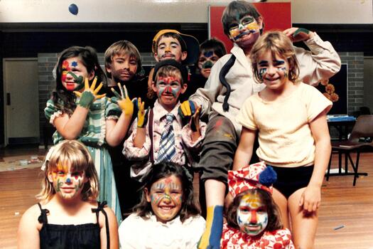 Coloured photo of Children at Holiday Activities.