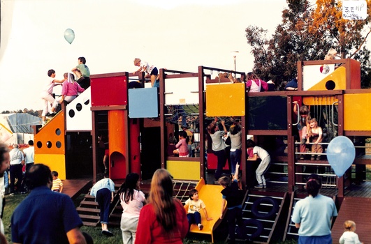 Coloured photo of Mobile Play Equipment