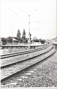 Black and white photo of Blackburn Railway Station.