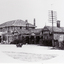 Travellers Rest Hotel, Blackburn, with partly built new Blackburn Hotel to the west in 1929. 