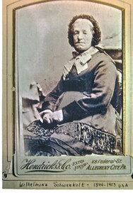 Black and white copy of Wilhelmina Schwerkolt, taken in Pittsburgh, U.S.