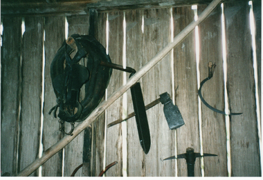 Photograph, Implements in Barn, 1995