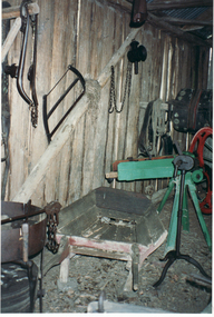 Photograph, Implements in Barn, 1995