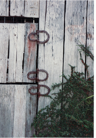 Photograph, Horseshoes on Barn Door, 1995