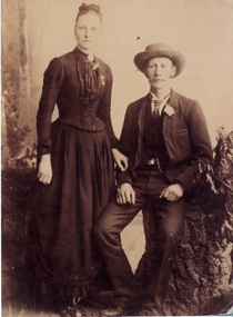 Sepia of William Henry Slater, Jnr, and his wife.
