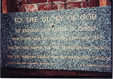 Photograph, Foundation Stone, 26/02/1967 12:00:00 AM