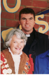 Photograph, Fr. Dillon & Mayor Arrowsmith