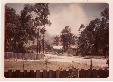 Photograph, Bushfire in Heatherdale