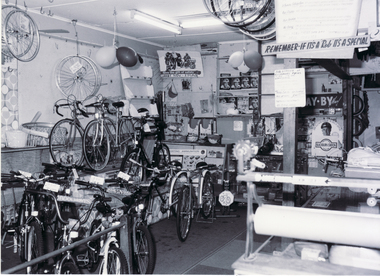Photograph, Rob's Cycles Shop, 1999