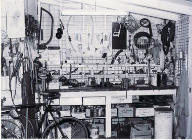 Photograph, Rob's Cycles Shop, 1999