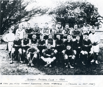 Vermont Football Club Team Members.