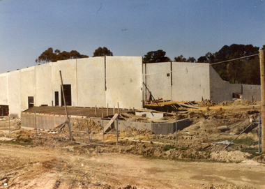 Whitehorse Centre (formerly Nunawading Arts Centre) C.1985. Start of Sound Shell.