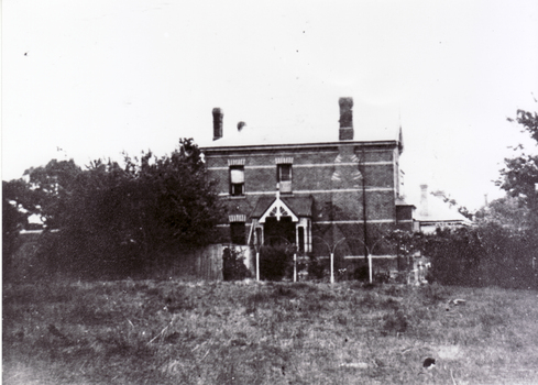 Game Family Home, 18 Gordon Crescent, Blackburn at left was an orchard, the whole surrounded by Pines, very neglected during World War 1. C.1916.