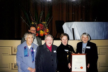 Coloured photo of Accreditation sub- committee at Museum Accreditation Ceremony 