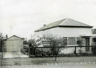 10 Edward Street, Mitcham with For Sale sign outside.