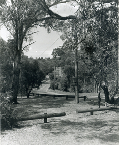 View looking North along Deep Creek Road, Mitcham, taken from Car Park of Schwerkolt Cottage