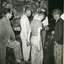 Toc H Members inspecting fire damage to log cabin off Agra Street Mitcham - March 1960