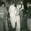 Toc H Members inspecting fire damage to log cabin off Agra Street, Mitcham - March 1960.