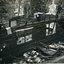Remains of Toc H log cabin after fire in March 1960