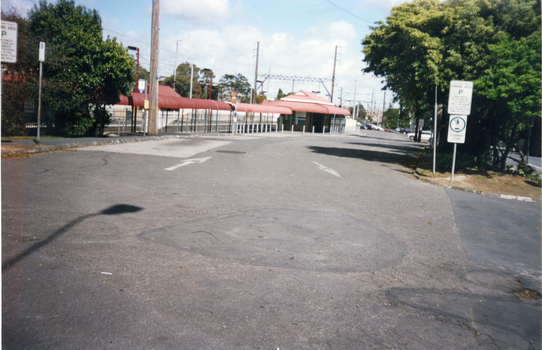 North side of Mitcham Railway Station taken from Station Street corner.