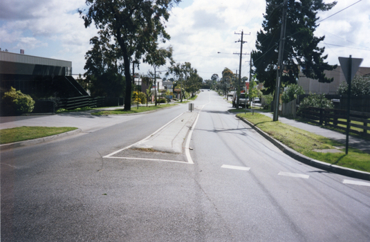 Rooks Road, Mitcham, looking north. Taken from Gibson Street, Mitcham corner.