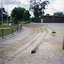 Spectator steps in Walker Park, Mitcham, Corner Dunlavin and Whitehorse Roads. Photograph taken from southern (Whitehorse Road) end. Toilets are the brick building.