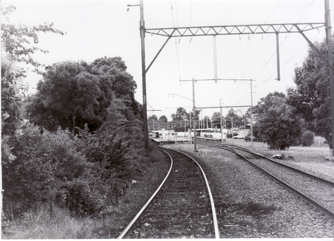 Blackburn Railway Station looking west from Blackburn Road, Blackburn.