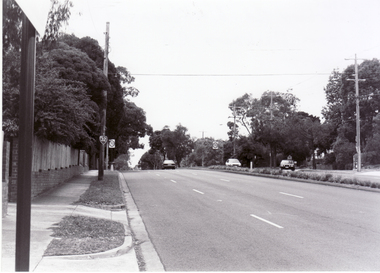 Canterbury Road Blackburn looking east from Blackburn Road.