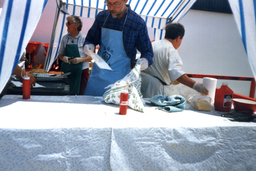 Society's Fund Raising Sausage Sizzle at Bunnings in 2000.
