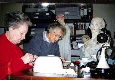 Coloured Photo of Society Members, Frances Warren and Margaret Skey