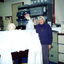 Valda Arrowsmith preparing Display for Arts on Parade 2001.