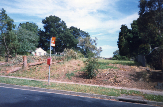 clearing for Bridge on Deep Creek Road, Mitcham, begins.