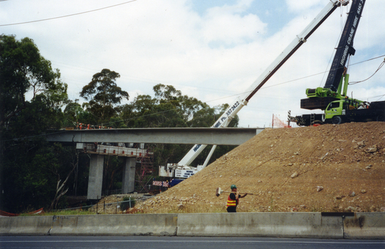  Last Span of Deep Creek Road Mitcham Bridge being put into position.