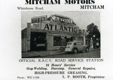 Photograph, Mitcham Motors, 1946