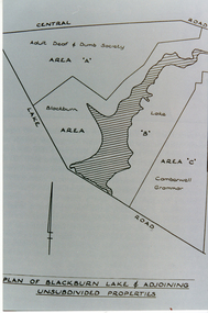 Photograph, Plan of Blackburn Lake