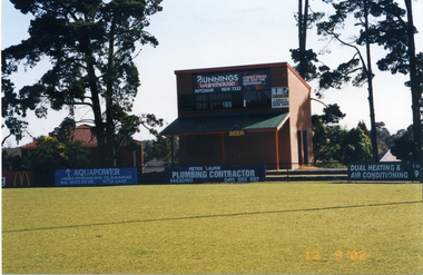 Photograph, New Scoreboard and toilet block - Walker Park