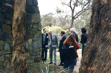 Photograph, Governor's Visit to Schwerkolt Cottage, 9/09/2002
