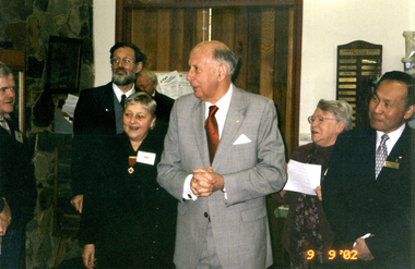 Photograph, Governor's Visit to Schwerkolt Cottage, 9/09/2002 12:00:00 AM