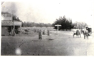 Black & white copy of a photograph of Pannam's Store 