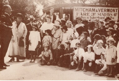 Launching of Vermont-Mitcham Bus Service - March 1924.