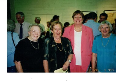 Photograph of Barbara Gardiner, Barbara Keene, Barbara Rogalski and Valda Arrowsmith.