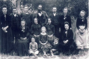 Black and white copy of Fisher Family Religious Sect.