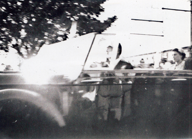 Photograph, Queen's car, 1954