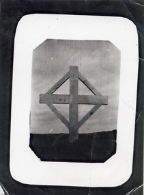 Photograph, William Schwerkolt - the cross on his grave