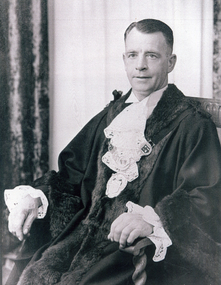 Coloured Photograph of Cr. Charles Leslie Willis, Mayor, City of Nunawading, August 1950 to August 1951