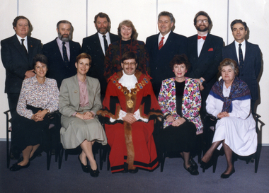 Photograph, Mayor & Councillors - Group Photo -1990 - 1991, 1/08/1990 12:00:00 AM