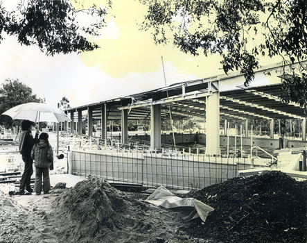 Black and white photograph of e Nunawading Memorial  Swimming Pool