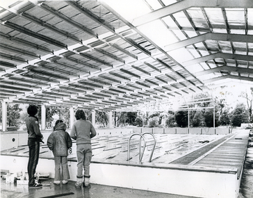 Photograph, Construction of the Nunawading Memorial Swimming Pool, c 1976